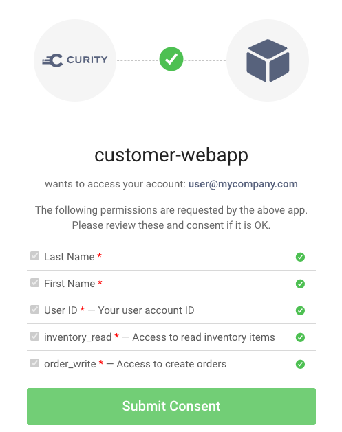 Scopes and user consent example