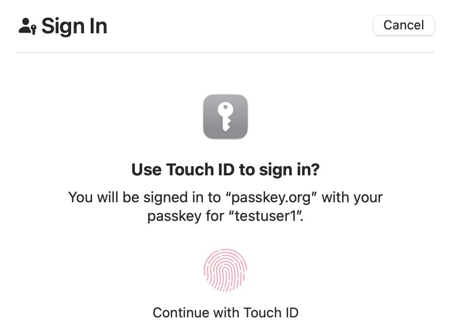 Simple authenticate prompt