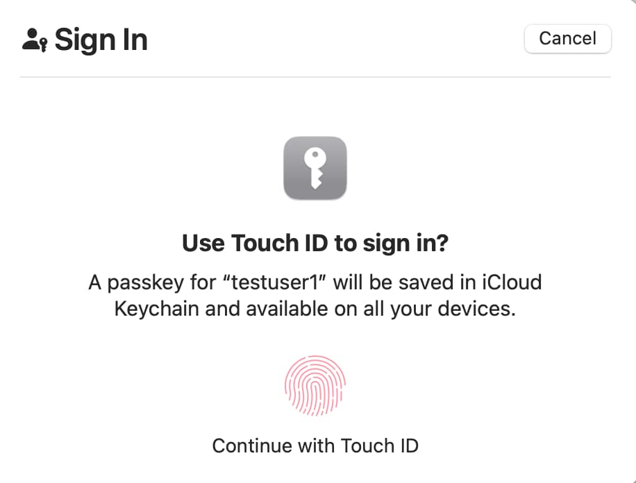 Simple registration prompt