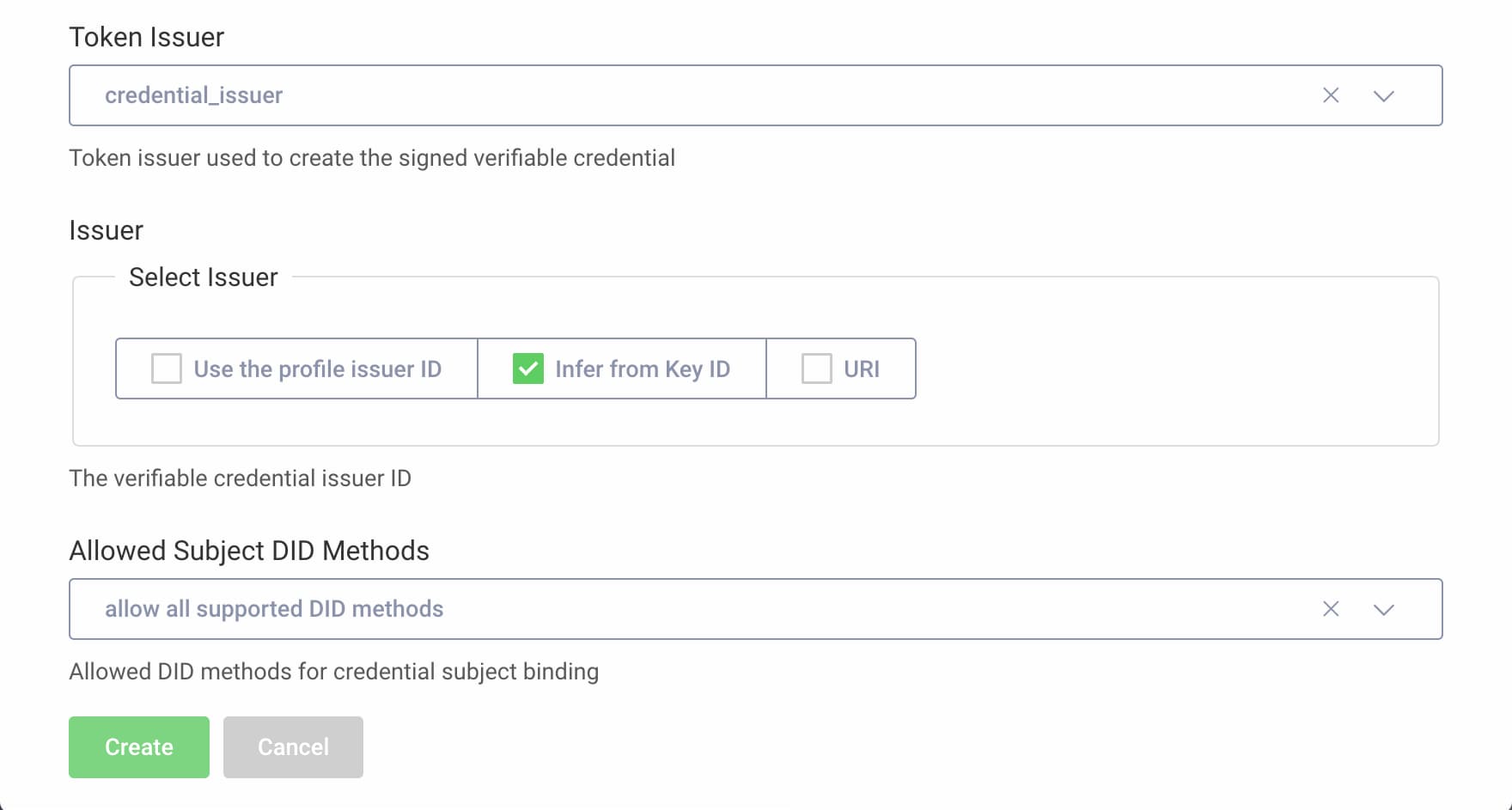 Configure a Verifiable Credential Template