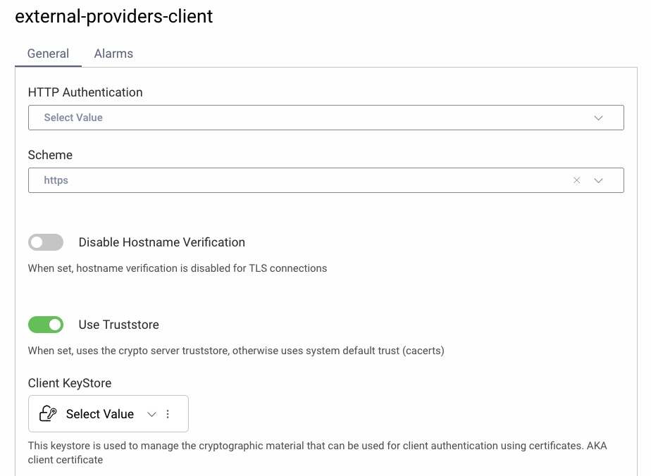 HTTP Client With Configured Trust Stores