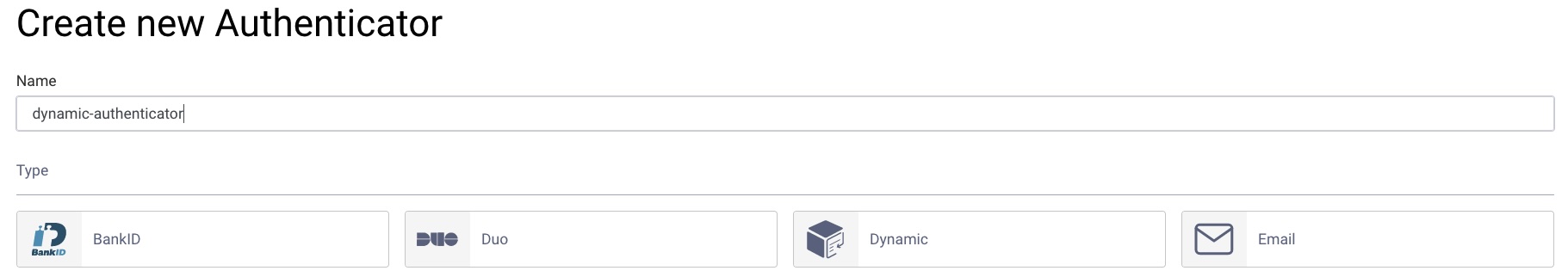 New Dynamic Authenticator