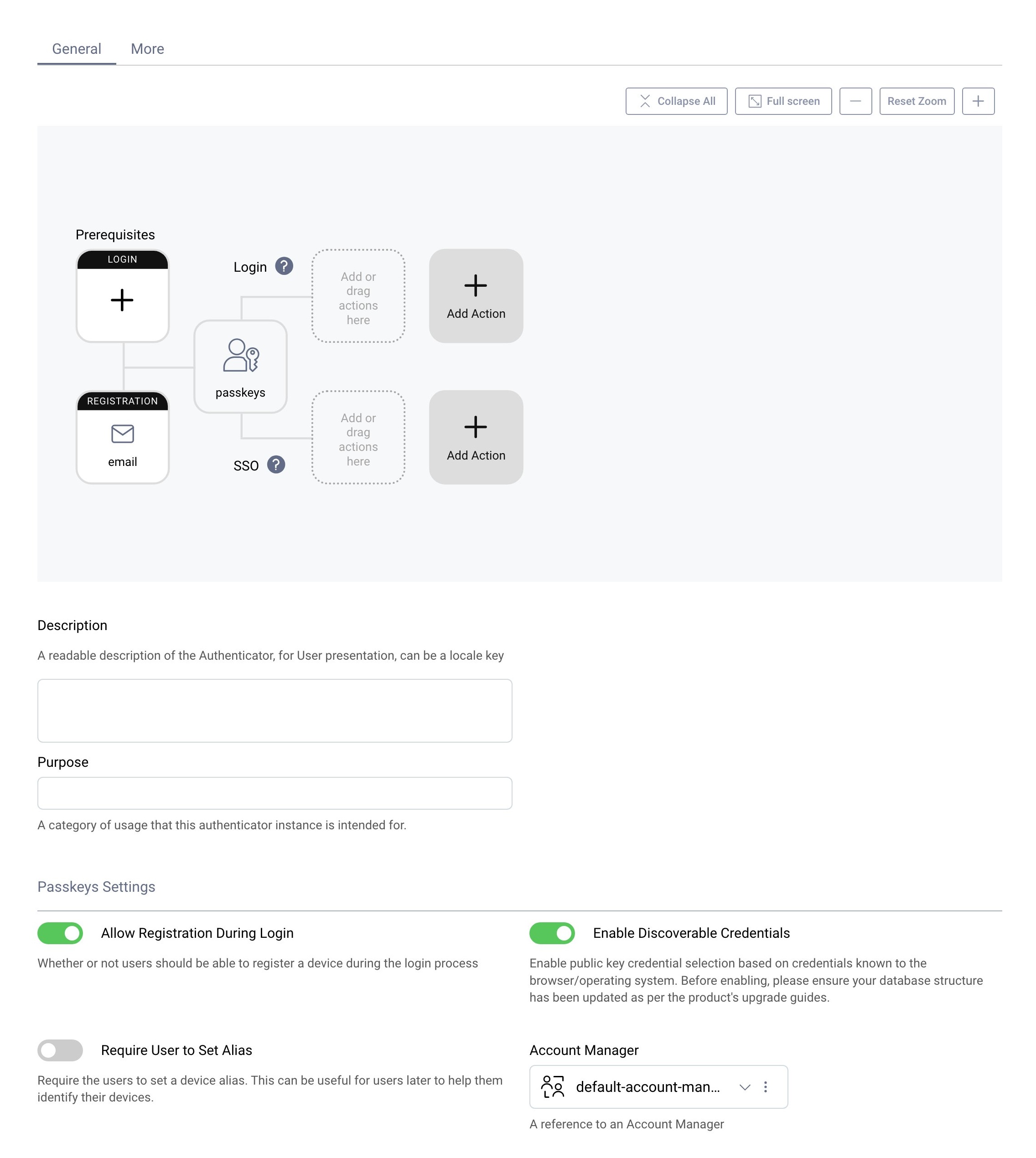Passkeys Configuration