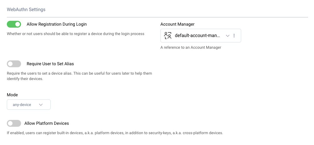 Registration configuration