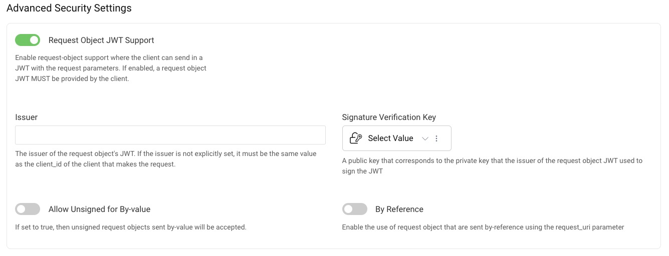 client configuration