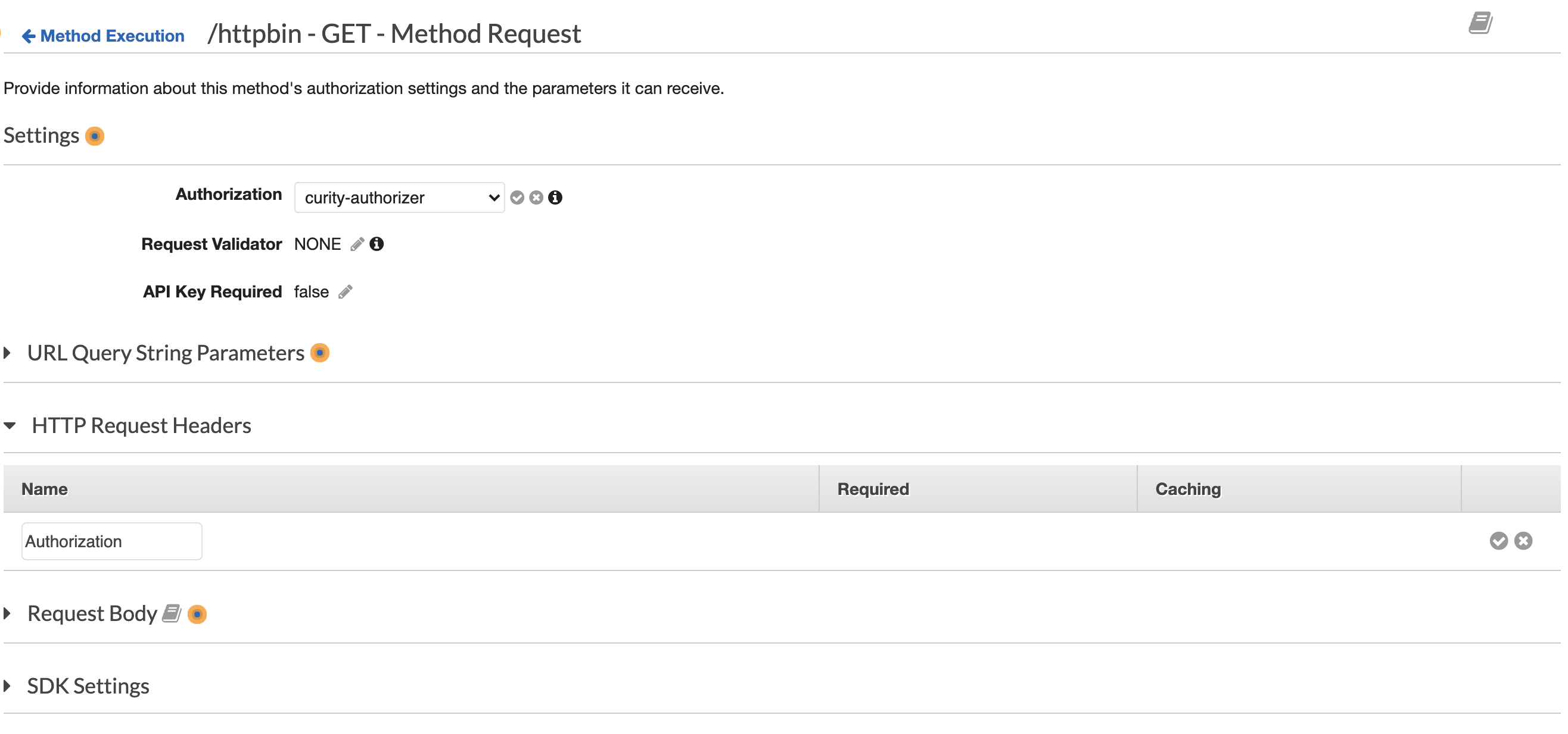 Configure Method Request