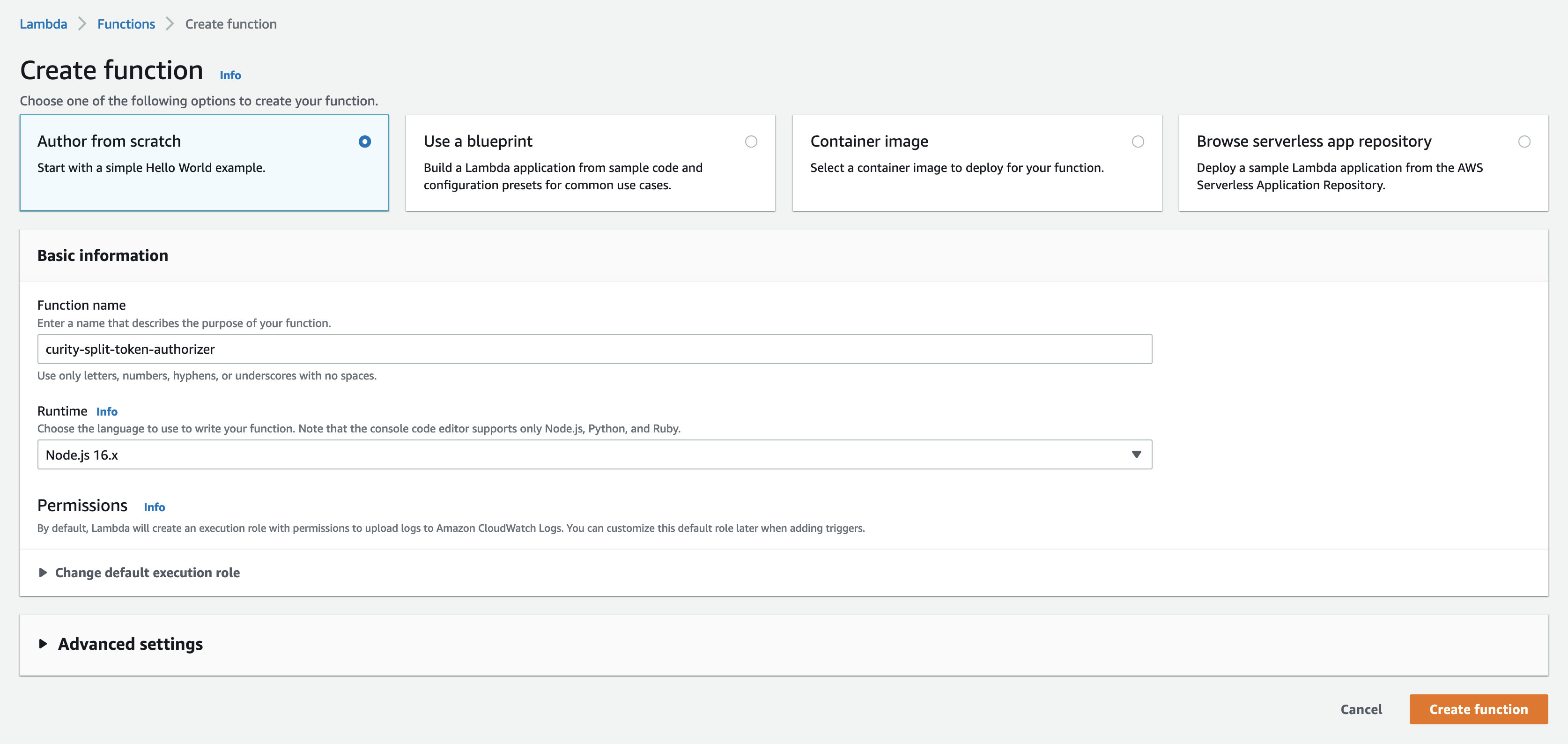 Create Lambda Authorizer