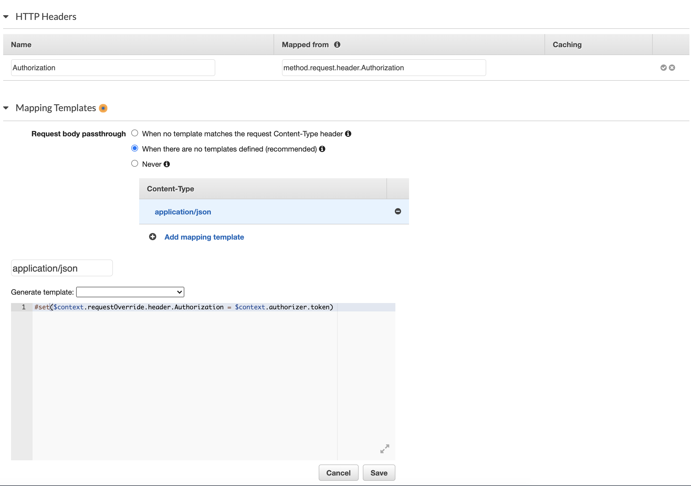 Configure Method Request