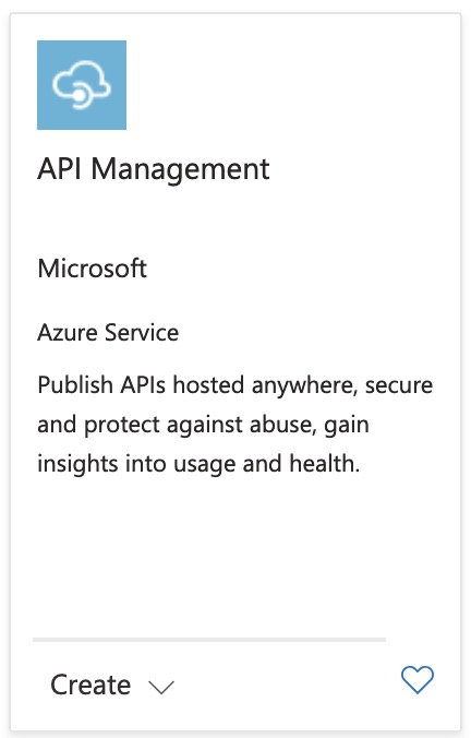 Create API Management Instance