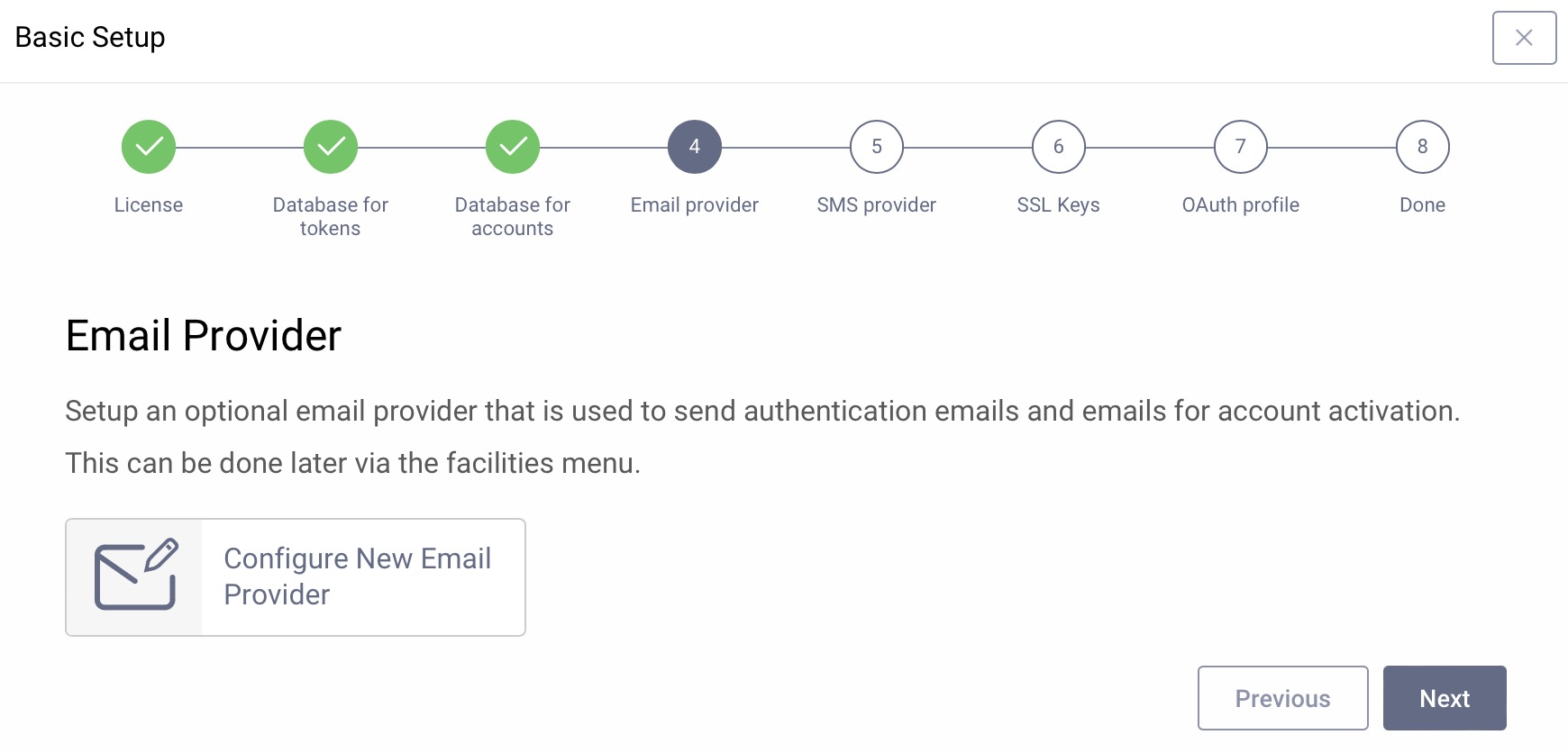 Email Provider Setup