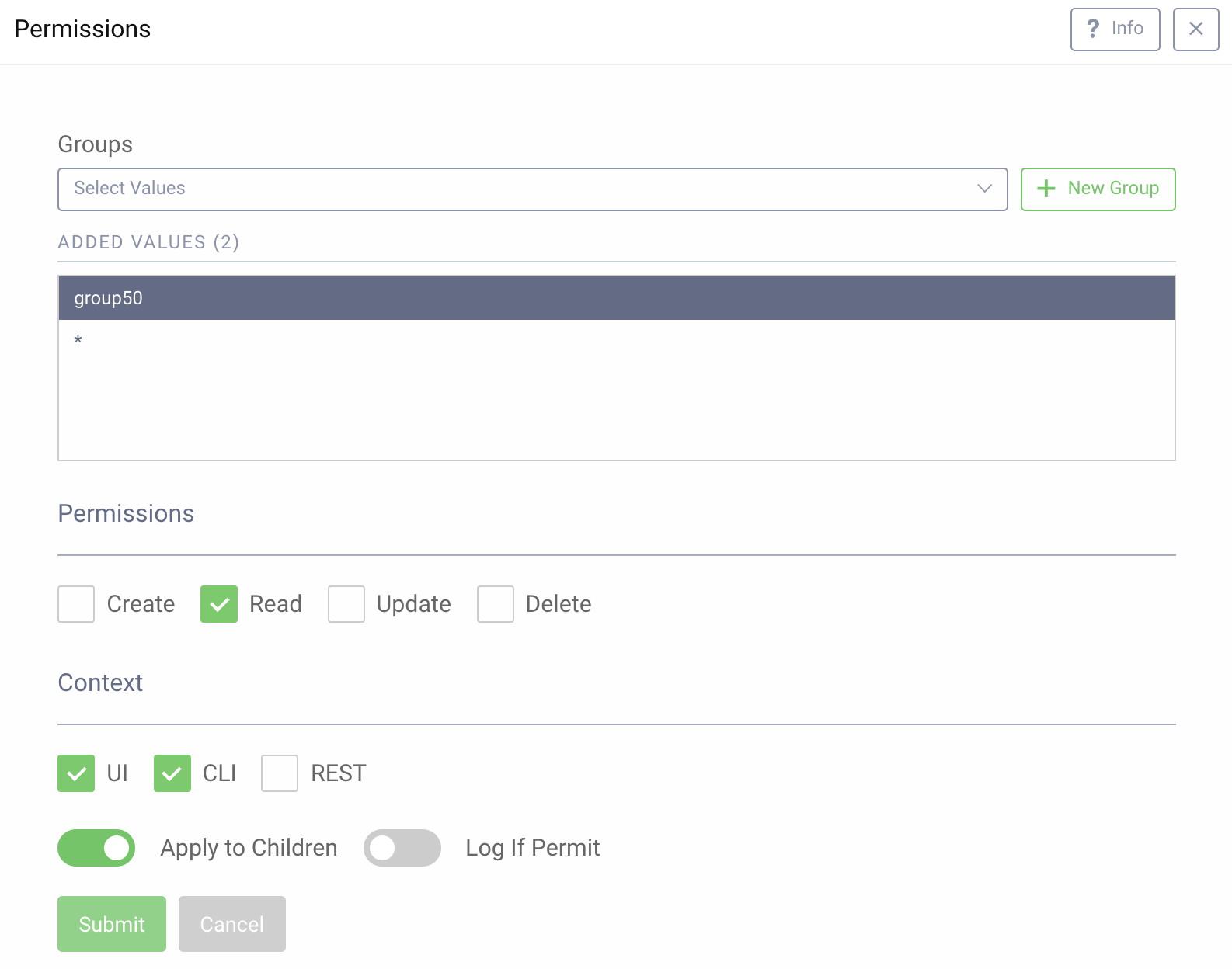 Configure permissions