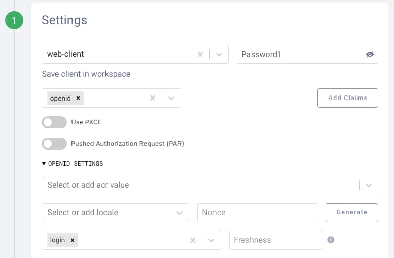 OAuth Tools Settings