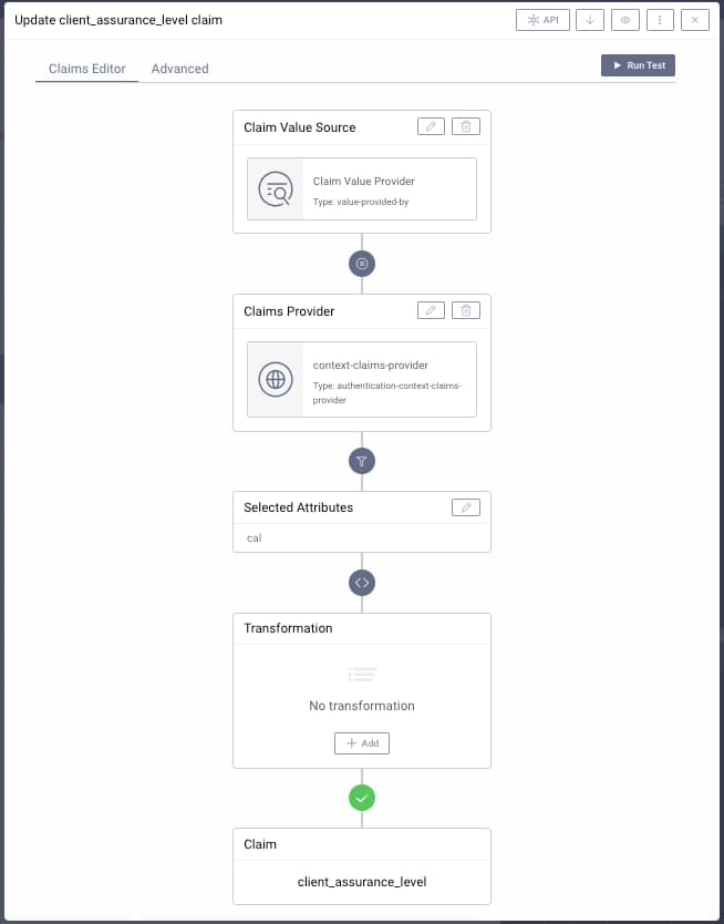 Client Assurance Level Claim
