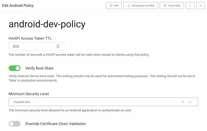 Enable Production Attestation