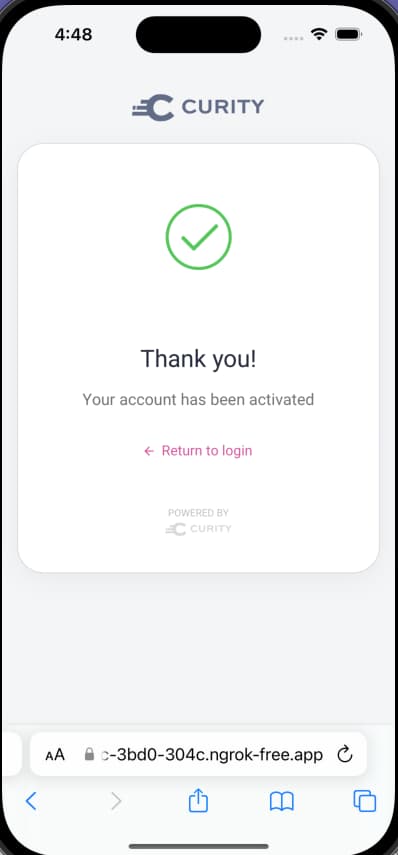 Account Verified iOS