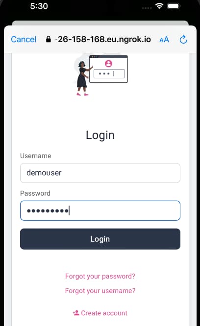 iOS Login