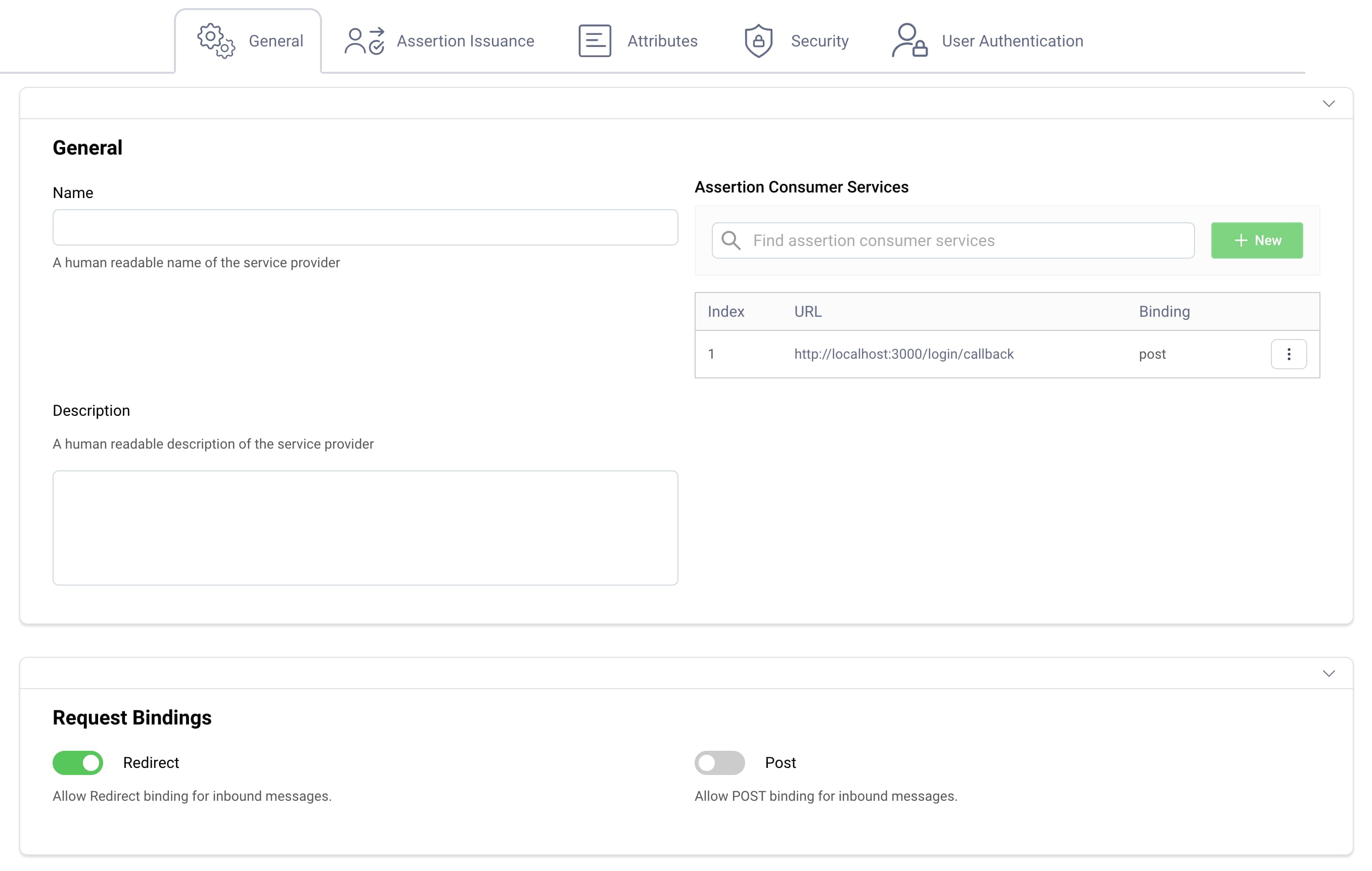 SAML Service Provider